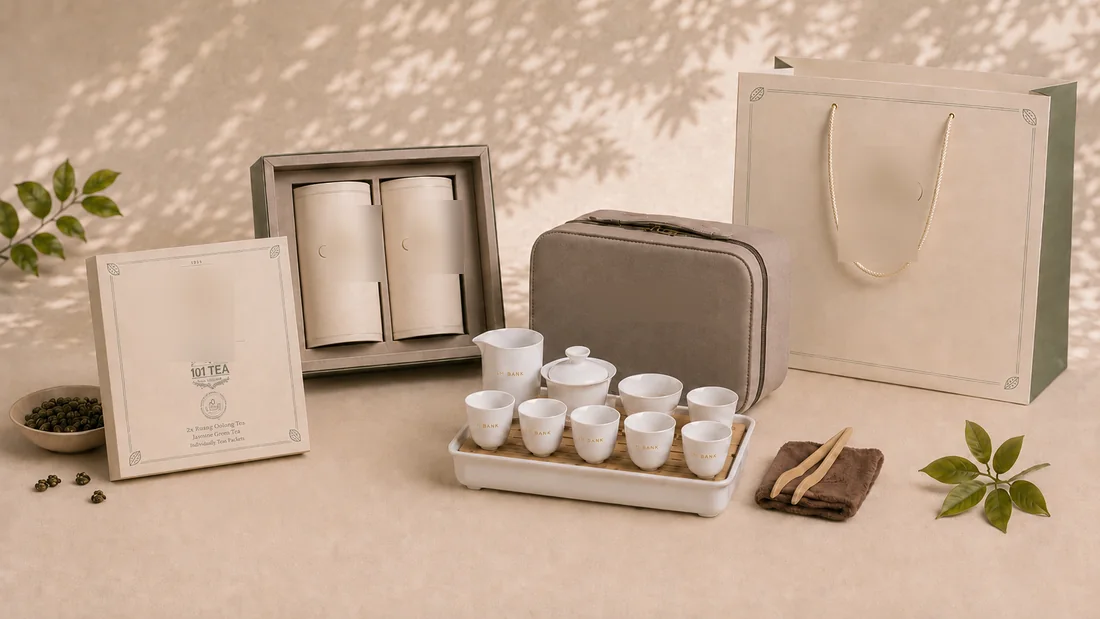 Oolong Tea Premium Set — เซตชาอู่หลงพร้อมชุดชงชาเดินทาง